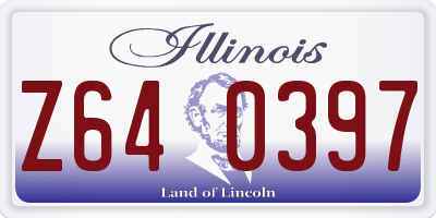 IL license plate Z640397