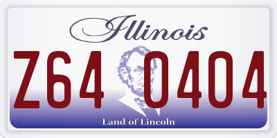 IL license plate Z640404