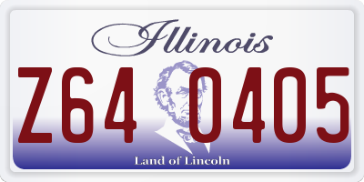 IL license plate Z640405