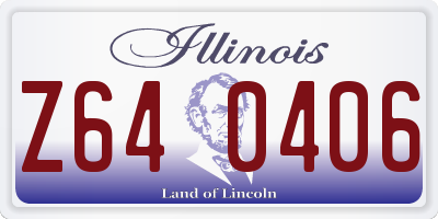 IL license plate Z640406