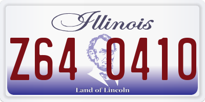 IL license plate Z640410