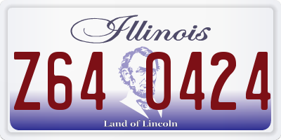 IL license plate Z640424