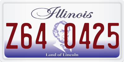 IL license plate Z640425