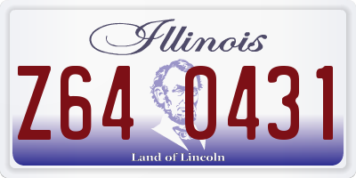 IL license plate Z640431