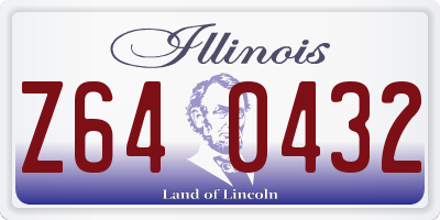 IL license plate Z640432