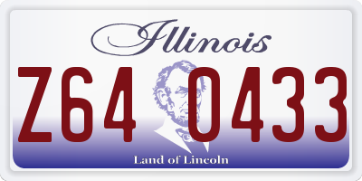 IL license plate Z640433