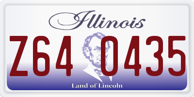IL license plate Z640435