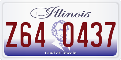 IL license plate Z640437