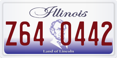 IL license plate Z640442