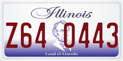 IL license plate Z640443