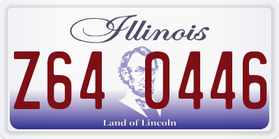 IL license plate Z640446