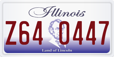 IL license plate Z640447