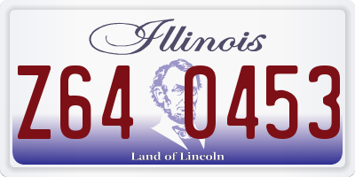IL license plate Z640453