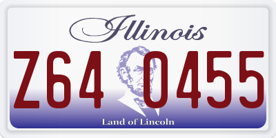 IL license plate Z640455