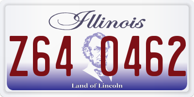 IL license plate Z640462
