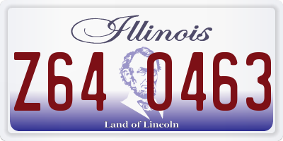 IL license plate Z640463