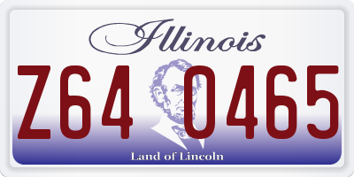 IL license plate Z640465