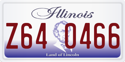 IL license plate Z640466