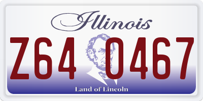 IL license plate Z640467