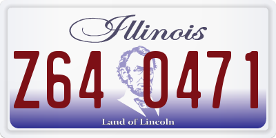 IL license plate Z640471