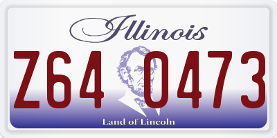 IL license plate Z640473