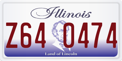 IL license plate Z640474