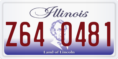 IL license plate Z640481
