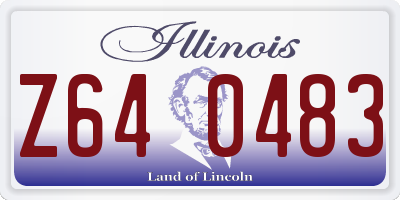 IL license plate Z640483