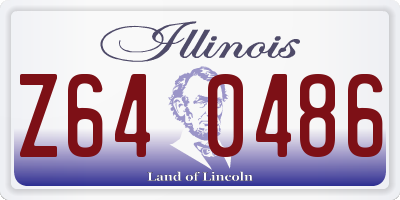 IL license plate Z640486