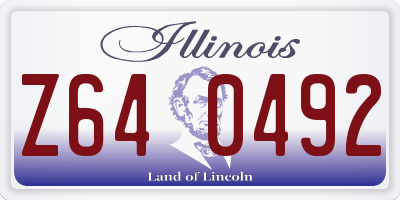 IL license plate Z640492