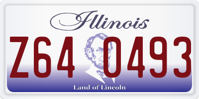 IL license plate Z640493