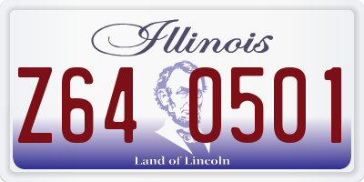 IL license plate Z640501