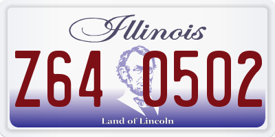 IL license plate Z640502