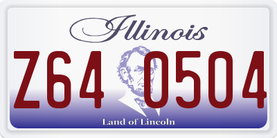 IL license plate Z640504