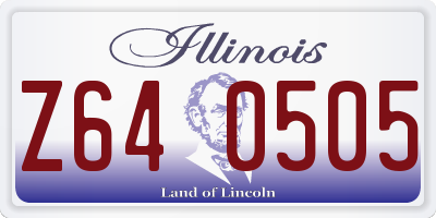 IL license plate Z640505
