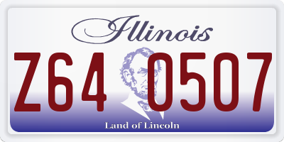 IL license plate Z640507