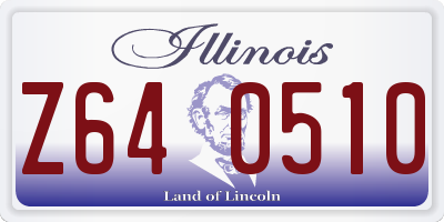IL license plate Z640510