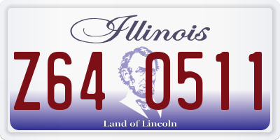 IL license plate Z640511