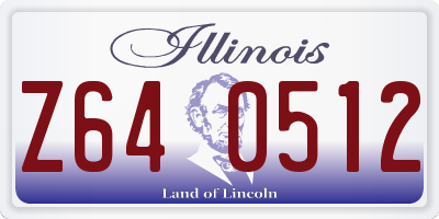IL license plate Z640512