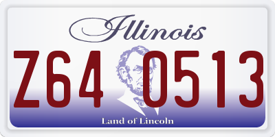 IL license plate Z640513