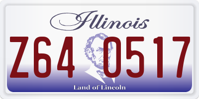 IL license plate Z640517