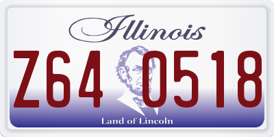 IL license plate Z640518