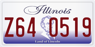 IL license plate Z640519