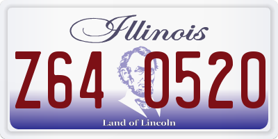 IL license plate Z640520