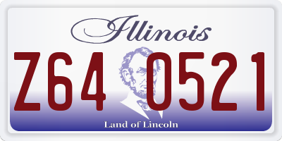IL license plate Z640521