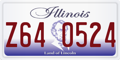 IL license plate Z640524