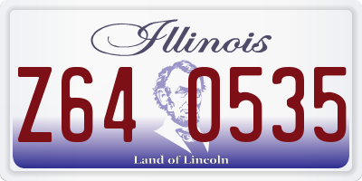 IL license plate Z640535