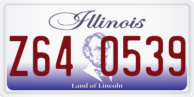 IL license plate Z640539