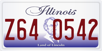 IL license plate Z640542