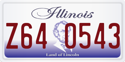IL license plate Z640543